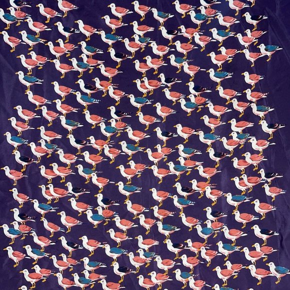 Bottega Veneta Womens Scarf w/ Birds 100% Silk EUC - Picture 3 of 8